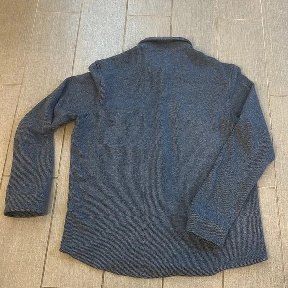 Faherty Blue Casual Button Down Shirt - Picture 2 of 2